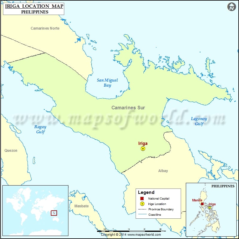 Iriga City Map