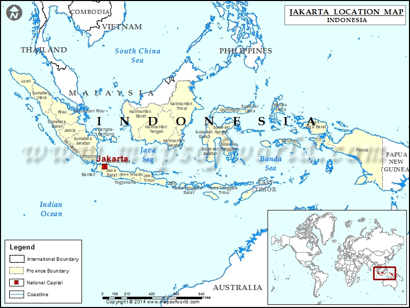 jakarta location on world map Where Is Jakarta Location Of Jakarta In Indonesia Map Where Is jakarta location on world map