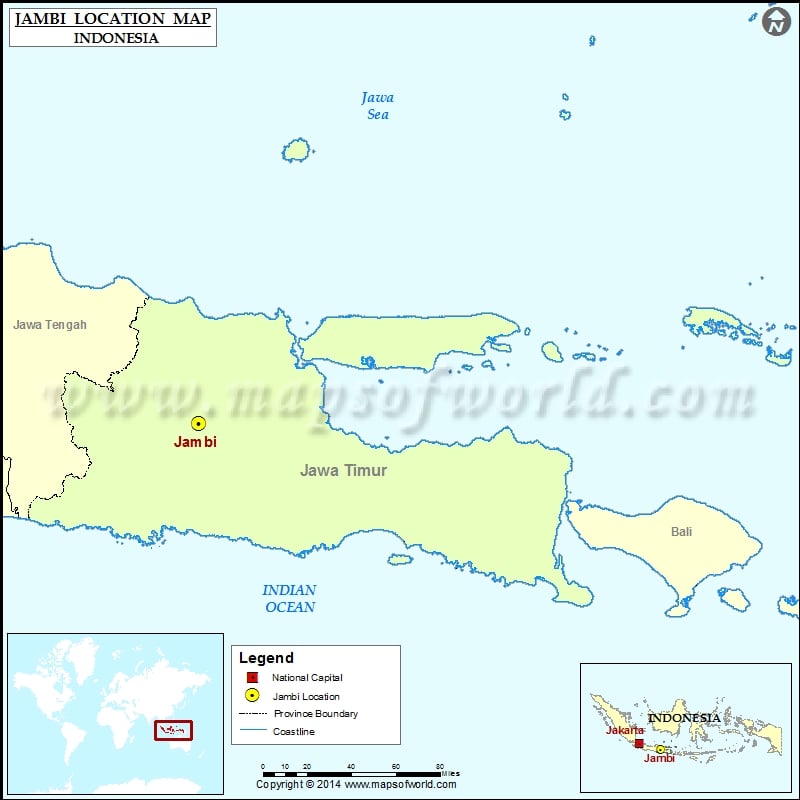 Where is Jambi | Location of Jambi in Indonesia Map