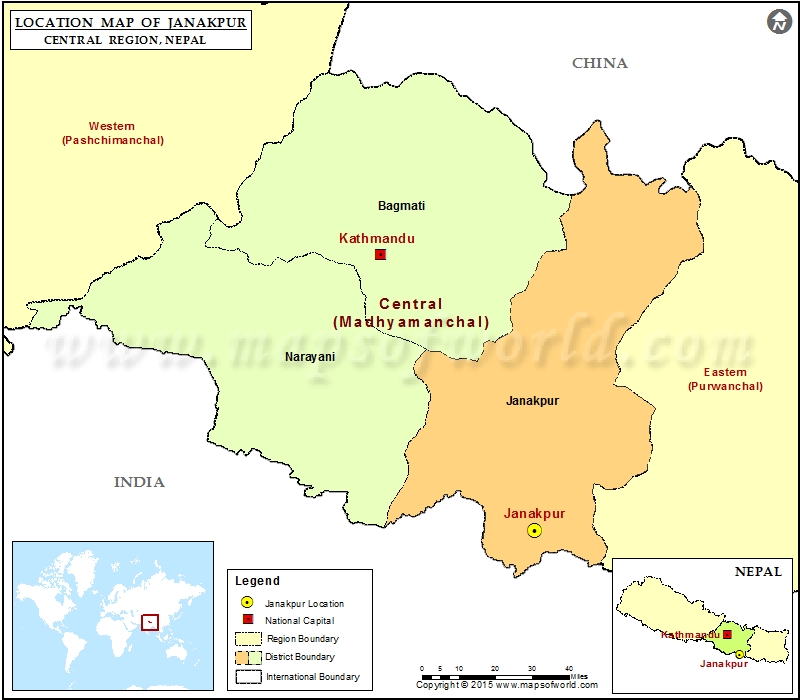 Where is Janakpur | Location of Janakpur in Nepal Map