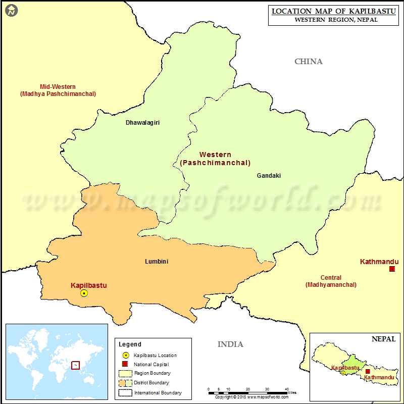 Where is Kapilbastu | Location of Kapilbastu in Nepal Map