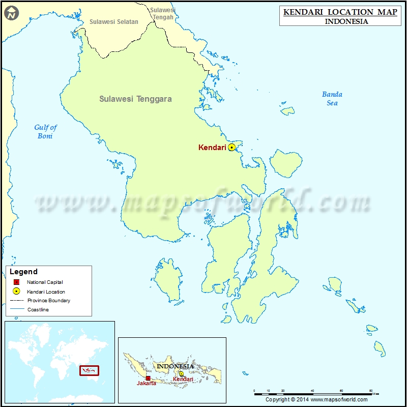 Where is Kendari | Location of Kendari in Indonesia Map