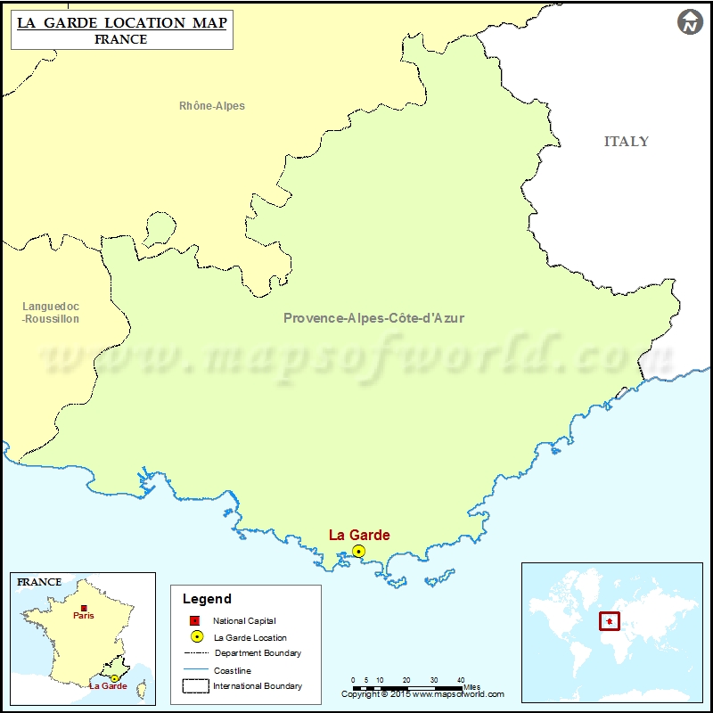 Where is La Garde Where is La Garde