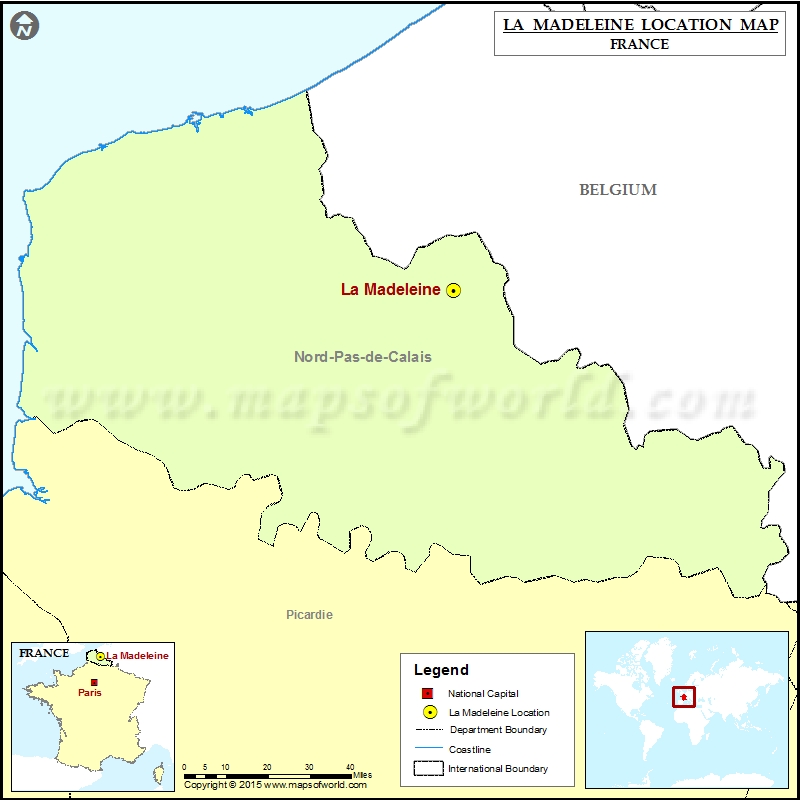 Where is La Madeleine Where is La Madeleine