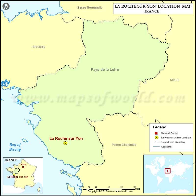 Where is La Roche-sur-Yon Where is La Roche-sur-Yon