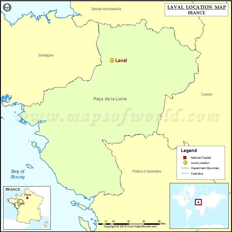 Where is Laval Located in France