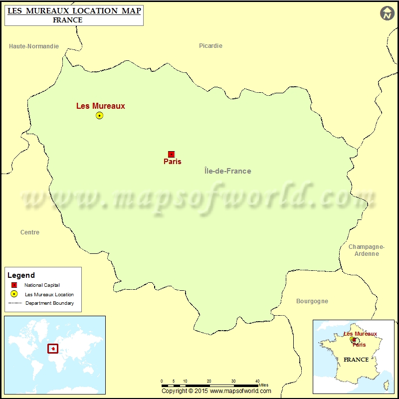 Where is Les Mureaux Where is Les Mureaux
