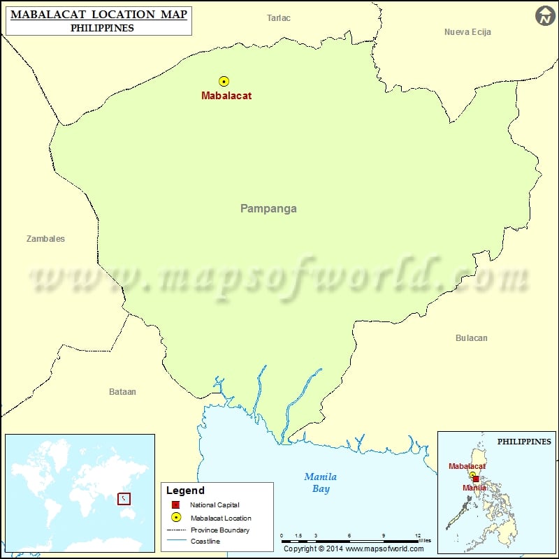 Where is Mabalacat | Location of Mabalacat in Philippines Map