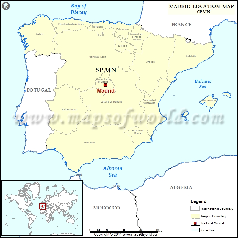 where is madrid located on the world map Where Is Madrid Location Of Madrid In Spain Map where is madrid located on the world map