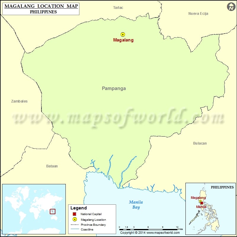 Magalang Location Map 