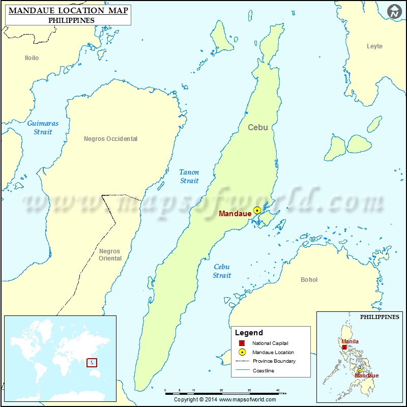 Where is Mandaue | Location of Mandaue in Philippines Map