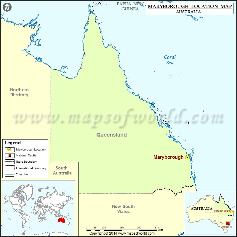 Where is Maryborough | Location of Maryborough in Australia Map