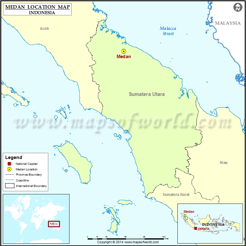 Where is Medan | Location of Medan in Indonesia Map