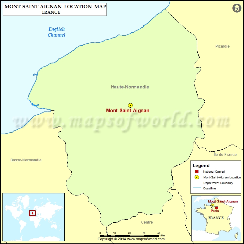 Where is Mont-Saint-Aignan Where is Mont-Saint-Aignan