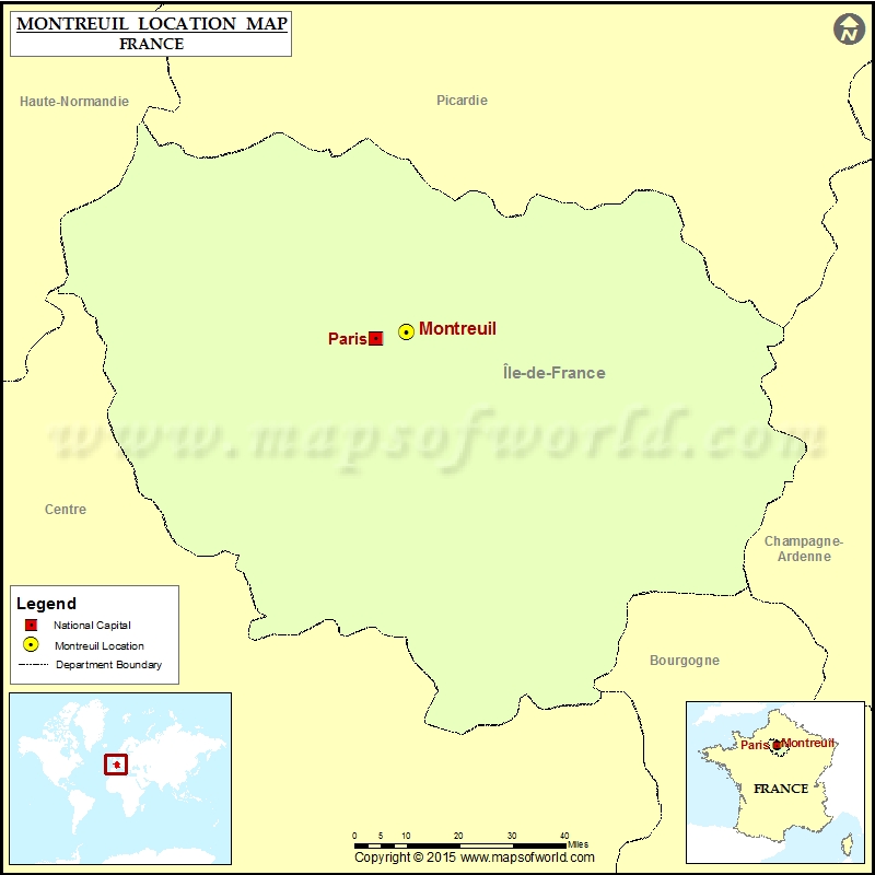 Where is Montreuil Where is Montreuil