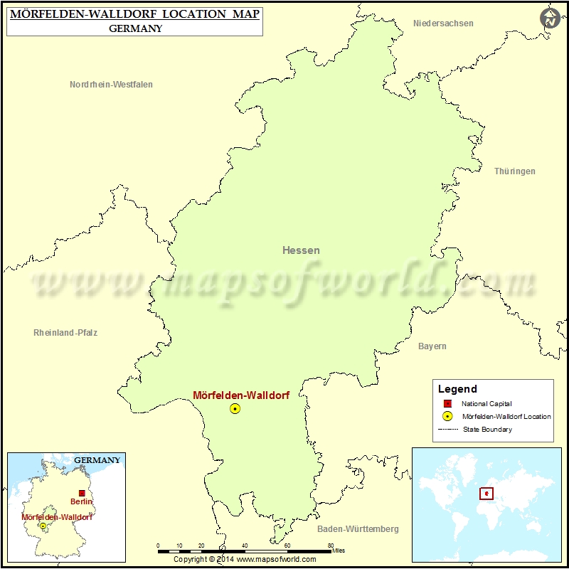 Where is Morfelden Walldorf | Location of Morfelden Walldorf in Germany Map