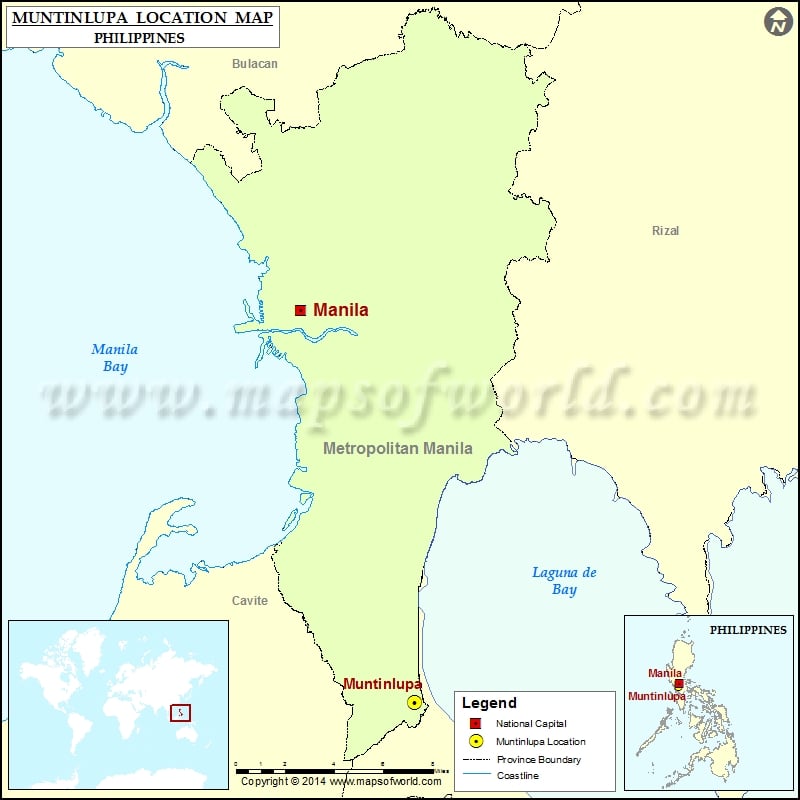 Where Is Muntinlupa Location Of Muntinlupa In Philippines Map   Muntinlupa Location Map 