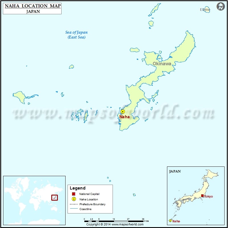 Where is Naha | Location of Naha in Japan Map