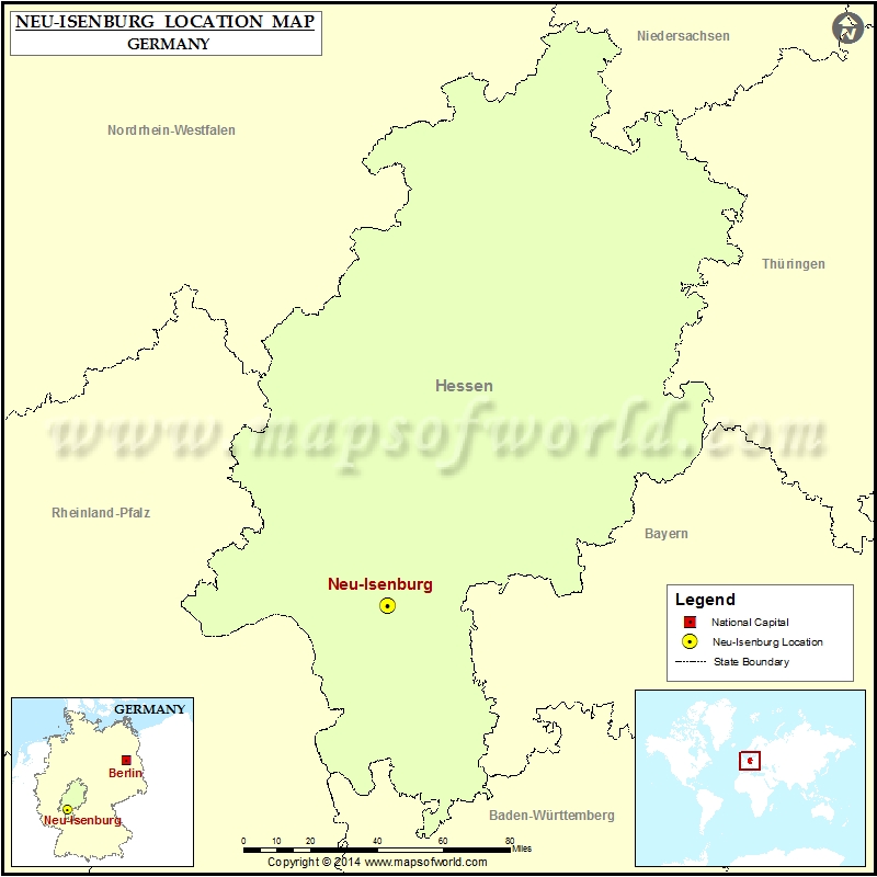 Where is Neu-Isenburg | Location of Neu-Isenburg in Germany Map