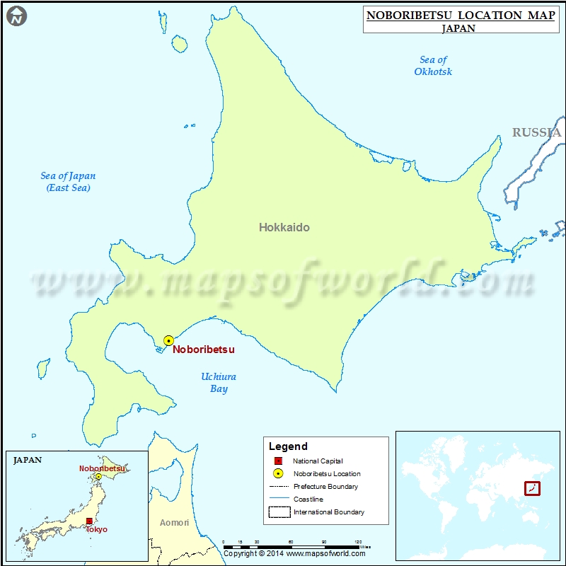 Where is Noboribetsu | Location of Noboribetsu in Japan Map