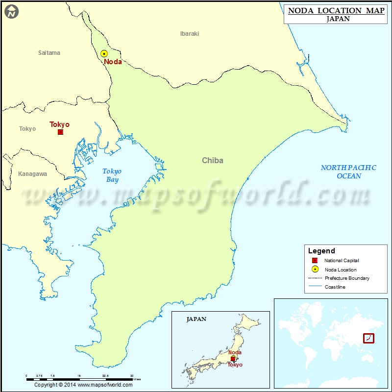 Where is Noda | Location of Noda in Japan Map