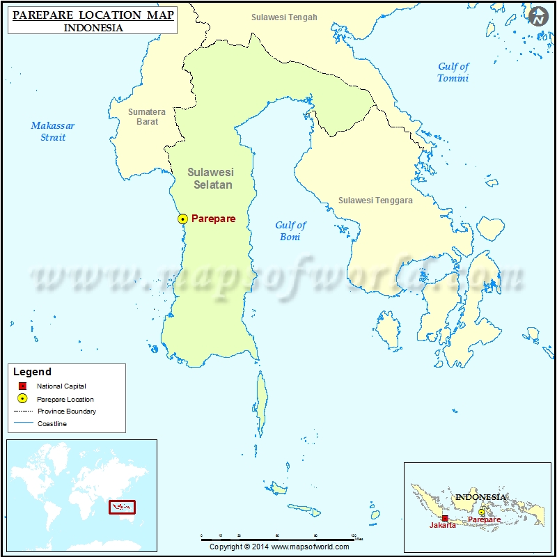 Where is Parepare | Location of Parepare in Indonesia Map