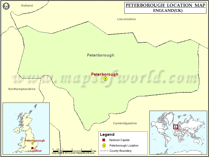 Where is Peterborough | Location of Peterborough in England Map