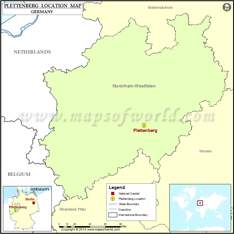 Where is Plettenberg | Location of Plettenberg in Germany Map