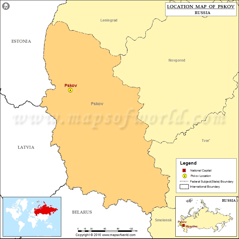 Where Is Pskov Location Of Pskov In Russia Map   Pskov Location Map 