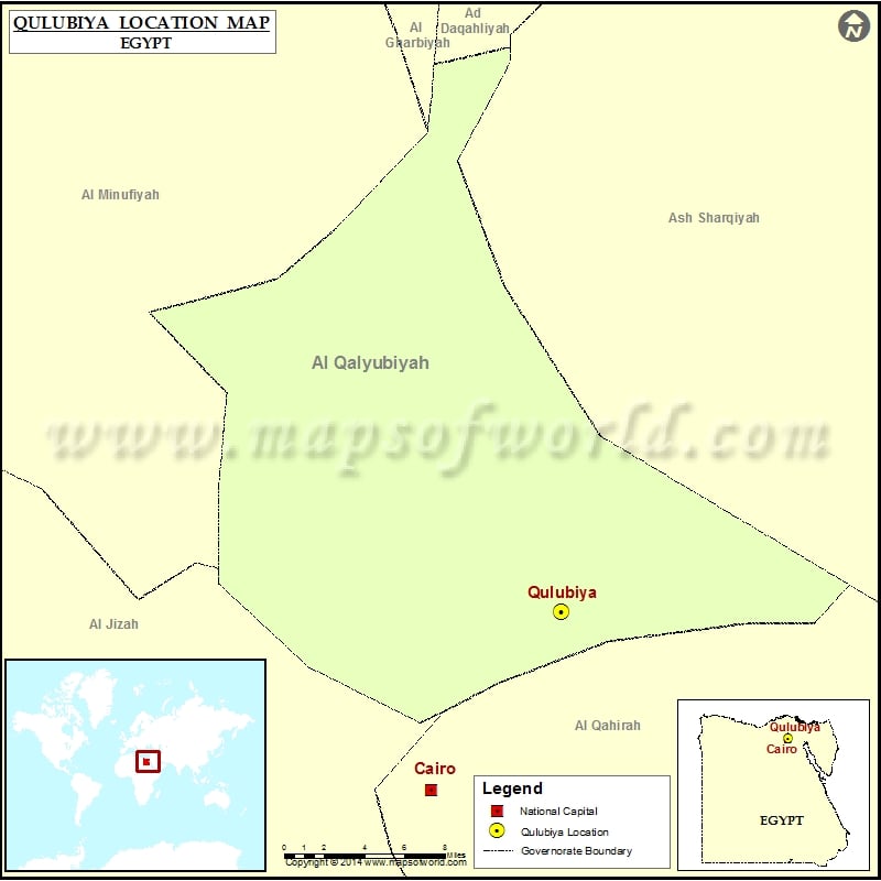 Where is Qulubiya | Location of Qulubiya in Egypt Map