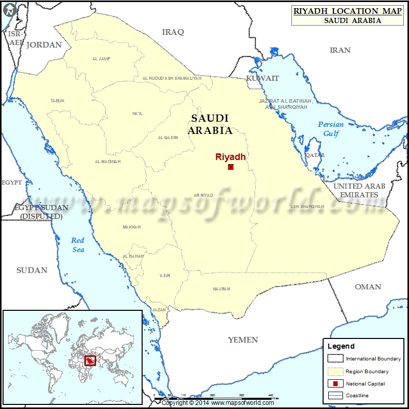 Where Is Riyadh Location Of Riyadh In Saudi Arabia Map   Riyadh Location Map 