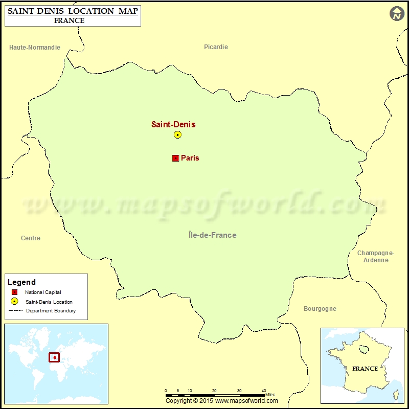 Where is Saint-Denis Where is Saint-Denis