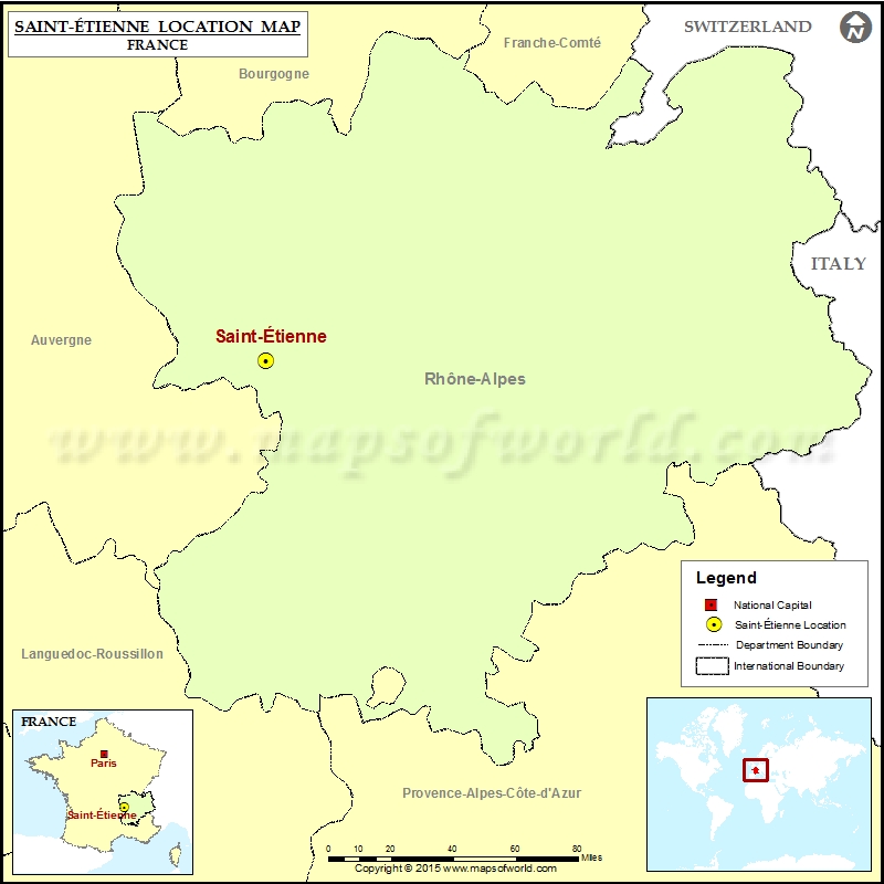Where is Saint-Etienne Where is Saint-Etienne