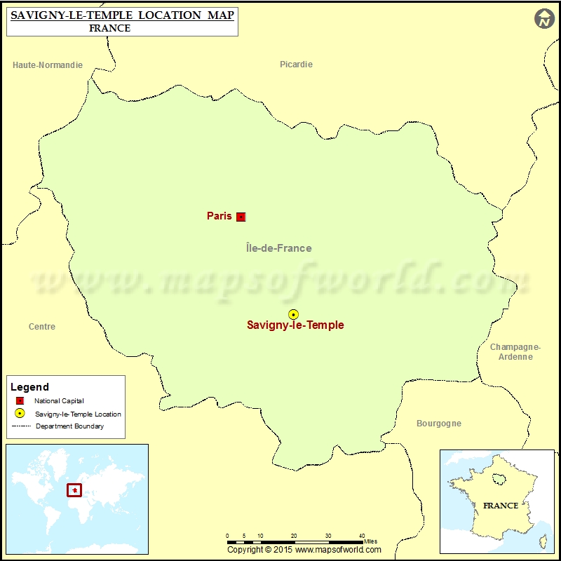 Where is Savigny-le-Temple Where is Savigny-le-Temple