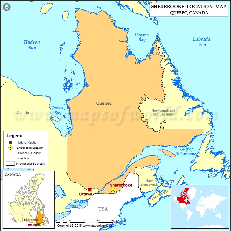 Where is Sherbrooke Where is Sherbrooke