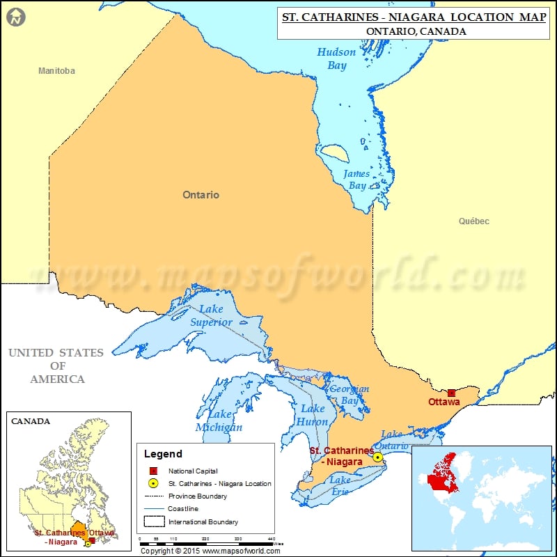 Where is St. Catharines - Niagara