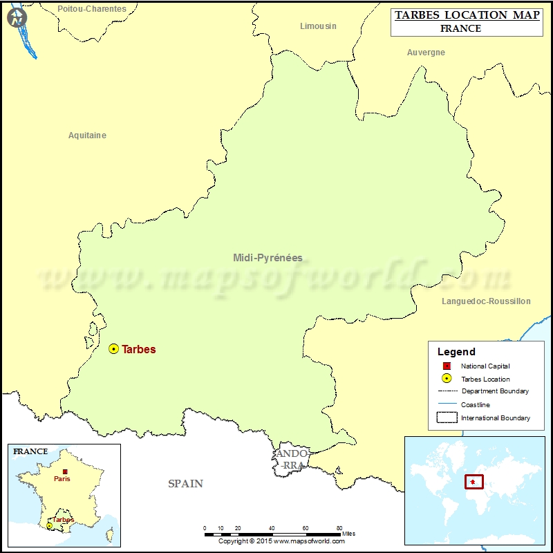 Where is Tarbes Where is Tarbes
