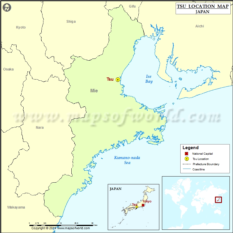 Where is Tsu | Location of Tsu in Japan Map
