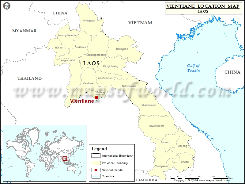 Where is Vientiane