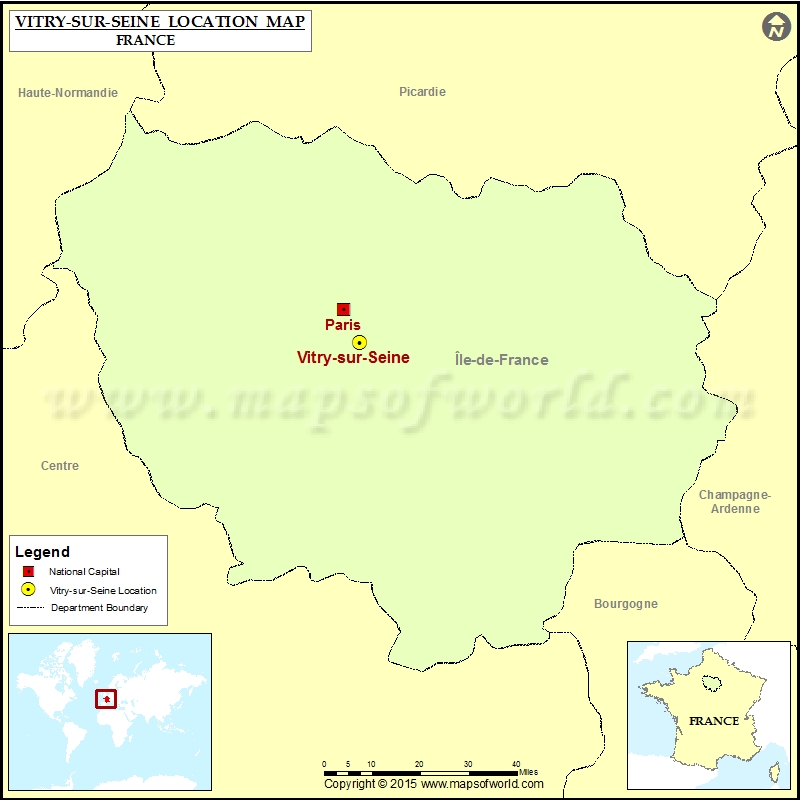 Where is Vitry-sur-Seine Where is Vitry-sur-Seine