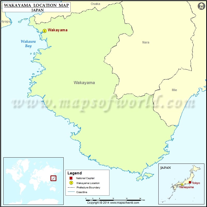Where is Wakayama | Location of Wakayama in Japan Map