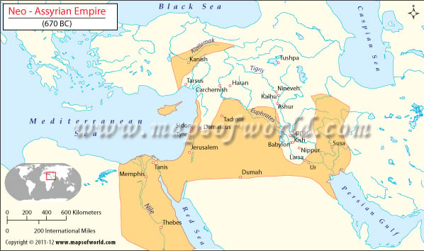 Neo Assyrian Empire Map