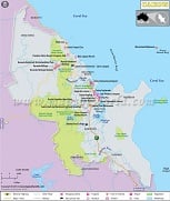 Cairns Map, Australia