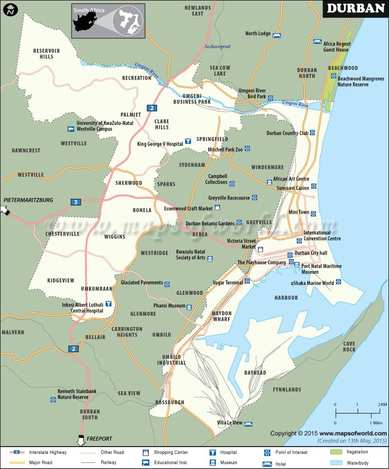 Durban Map