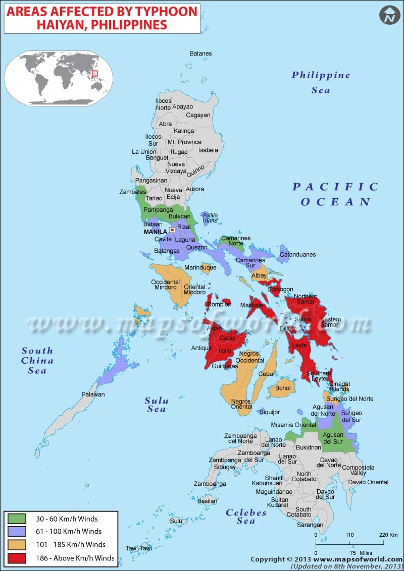 Did you hear about Typhoon Haiyan? | Blog of Maps of World