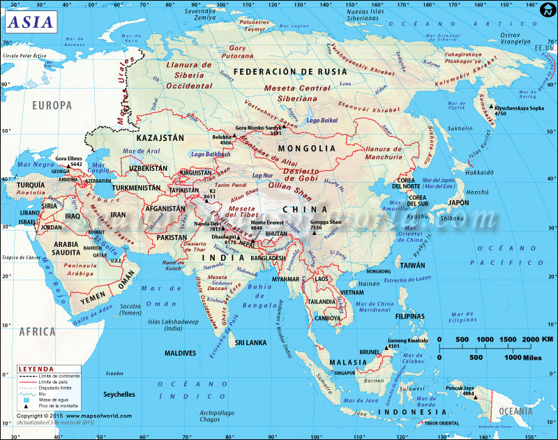 mar muerto mapa politico Mapa de Asia | Mapa Asia